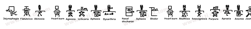 URW Signs And Symbol字体转换